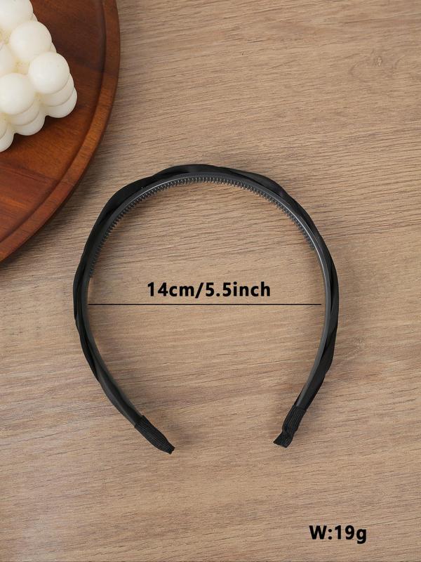 Solid Color Twist Design Hair Hoops, Casual Versatile Hair Accessories for Women, Minimalist Headwear Suitable for Daily and Party Hairstyle Ideas