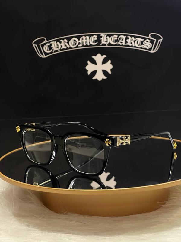 Chrome Hearts Cox Ucker Eyeglass Frames for Men and Women with Oval Full Rim in European Style | Strong and fashionable | High quality plastic glasses frames | Fashion design | Trends | Gifts for men and women