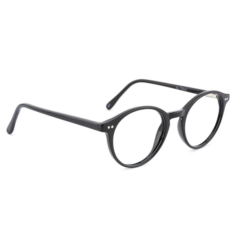 Blue Light Blocking Glasses Men Women Vintage Thick Round Rim Frame Eyeglasses