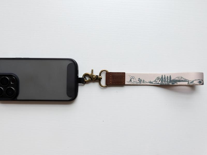 National Park Wristlet Keychain by Wildtree - for Keys, Fob, Wallet, Phone, etc. - Short lanyard, Polyester Material