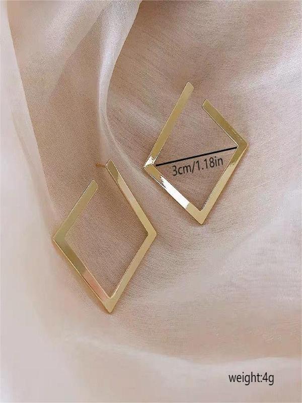 Women's Elegant Geometric Design Dangle Earrings, Fashion Jewelry for Party, Daily Clothing Decor, Trendy All-match & Exquisite Jewelry for Birthday Gift