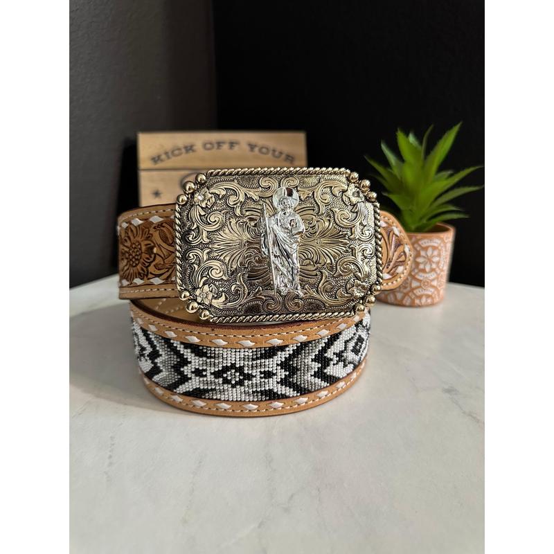 SJ-Gold San Judas Tadeo Belt Buckle