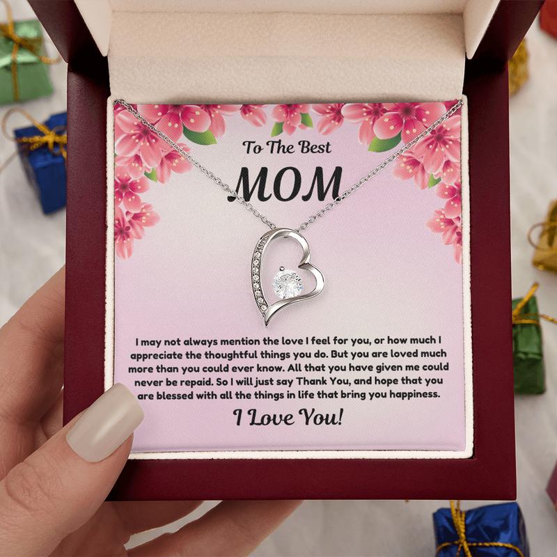 Best Mom Necklace + Matching Earrings, Gift For Mom, English & Spanish