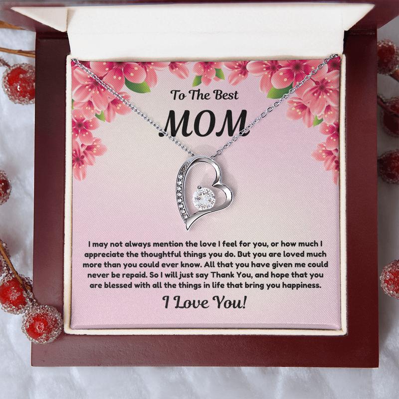 Best Mom Necklace + Matching Earrings, Gift For Mom, English & Spanish