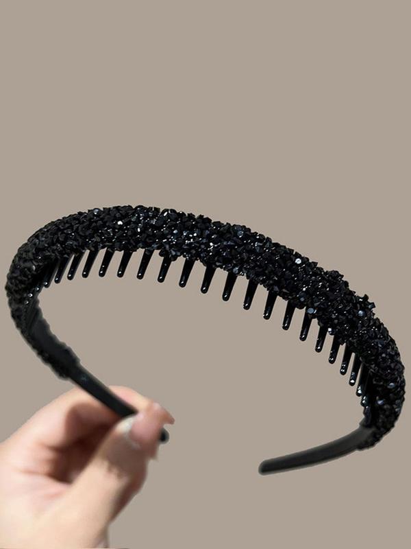 Rhinestone Decorated Hair Hoop, Casual and Versatile Hair Accessories for Women, Trendy Accessories for Party and Daily Life