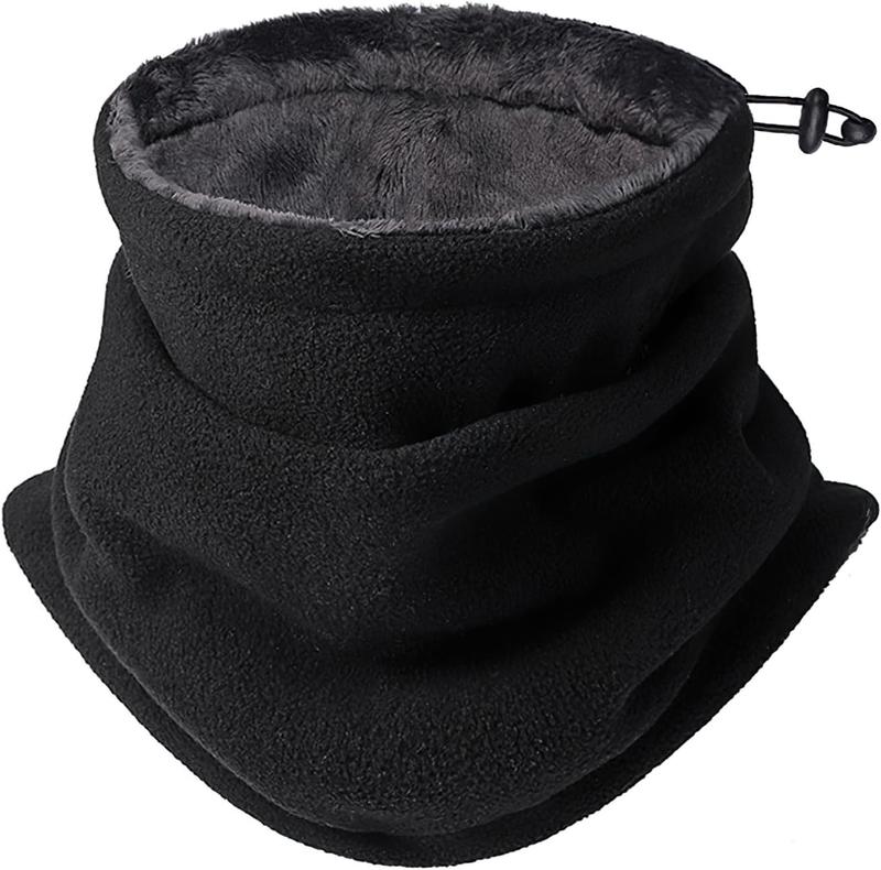 Large Size  Warmer Gaiter Adjustable Soft Warm Winter Windproof Thick Fleece Lined  Cover Mask