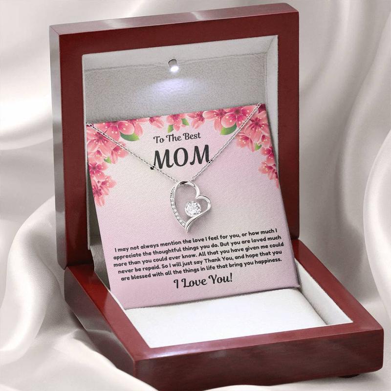 Best Mom Necklace + Matching Earrings, Gift For Mom, English & Spanish