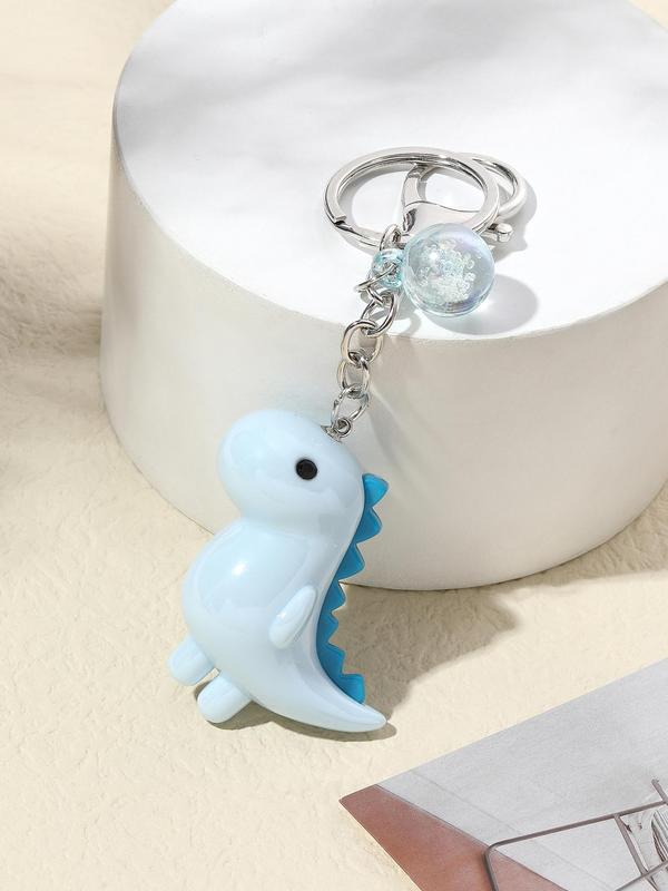 Summer Cute Dinosaur Design Keychain, Animal Shaped Keychain for Men & Women, Fashion Accessories for Daily Back To School Fall