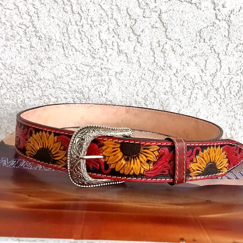 Classic Cowboy Belts  Female and male  Frame Buckle Male Brown Real Leather cinturones vaqueros cinturones vaqueros unisex