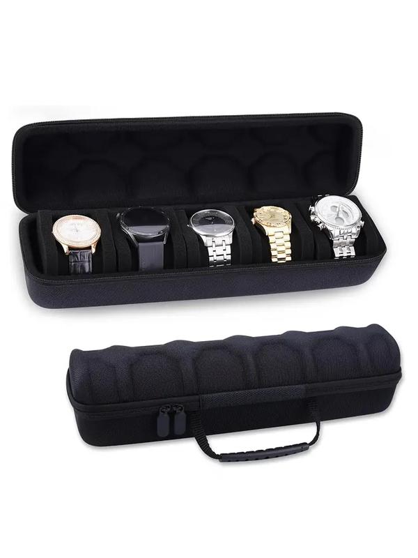 Watch Storage Case, Watch Travel Case, Multi-grid Watch Roll Case, Storage And Organizer For Men And Women, With Watch Pillow, Ideal Choice For Gifts