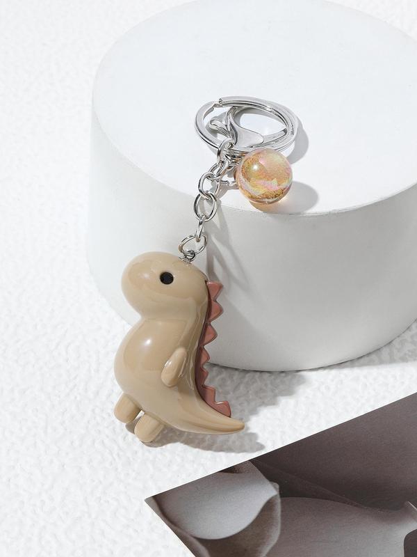 Summer Cute Dinosaur Design Keychain, Animal Shaped Keychain for Men & Women, Fashion Accessories for Daily Back To School Fall