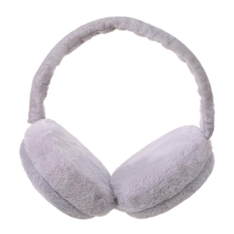 Solid Color Plush Earmuffs, Soft Ear Warmer, Foldable Ear Muffs, Comfortable Coldproof Earmuffs for Winter Outdoor, Christmas Gift