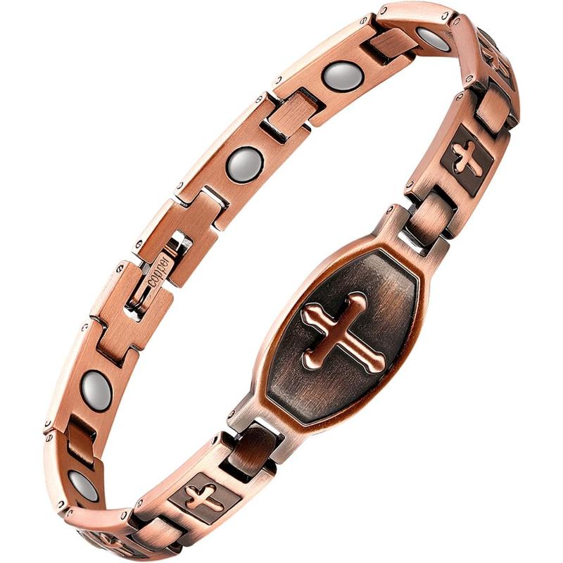 Copper Bracelets for Women,Classic Magnetic Copper Bracelet,Valentine's Day Gifts with Sizing Tool(Liberty Series)