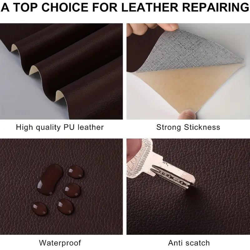 Leather Repair Patch Tape, 1 Count Leather Repair Patch for Furniture, Vinyl Repair Kit for Couch, Sofas, Furniture, Car Seats, Office Chairs