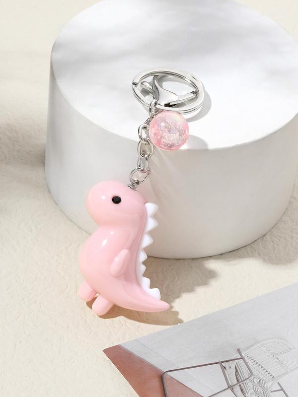 Summer Cute Dinosaur Design Keychain, Animal Shaped Keychain for Men & Women, Fashion Accessories for Daily Back To School Fall