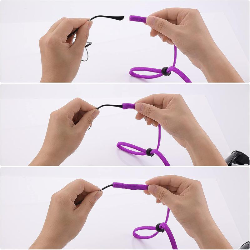 5 count Adjustable Eyeglass Strap, Sunglasses Strap,  Glasses Band, Eye Glasses String Strap Around the  for  and Adult