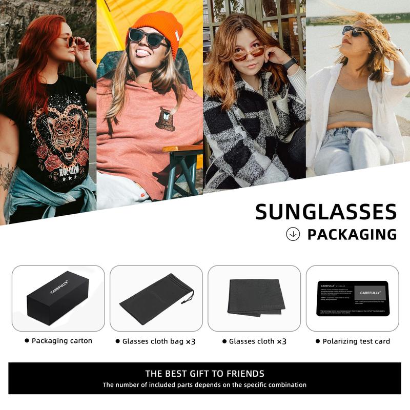 Carefully Classic Polarized Sunglasses for Women and Men Ultralight Sun Glasses with UV Protection 759 summer fashion cute  sunnies luxury  shades