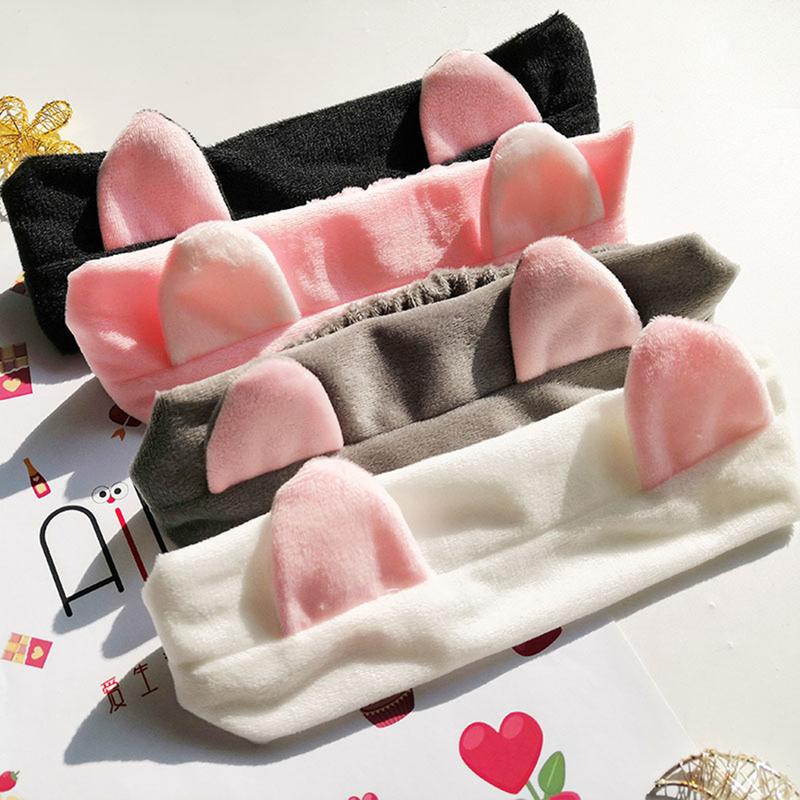 Cute Cat Ear Headband For Women Random Color High Elasticity Headband