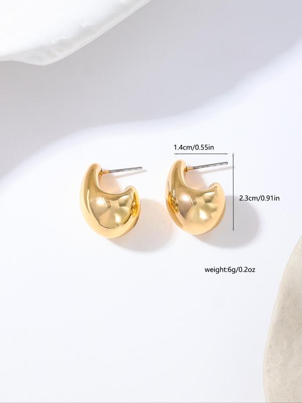 Women's Elegant Water Drop Shaped Earrings, Luxury Jewelry, Exquisite Trendy Earrings, Fashionable Jewelry for Women & Girls for Daily & Party Decoration