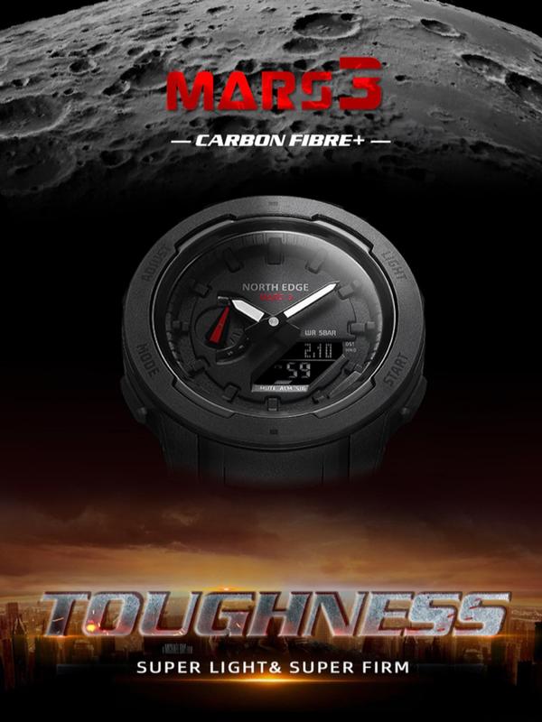 Men's Business Fashion Digital Watch, Sportive Wristwatch with Digital Display, Trendy Watch for Outdoor Activities