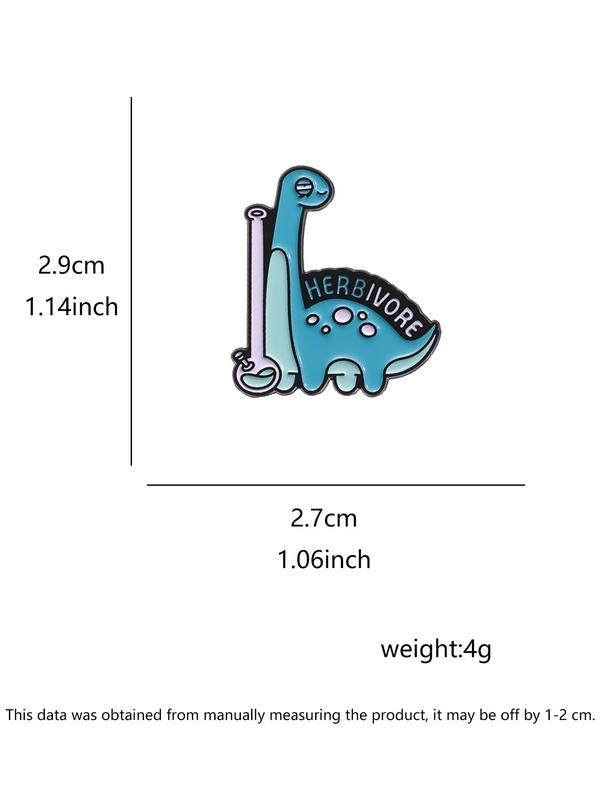 Cute Dinosaur Design Brooch, Fashion Alloy Badge for Daily Clothing Decor, Trendy All-match & Exquisite Brooch for Birthday Gift