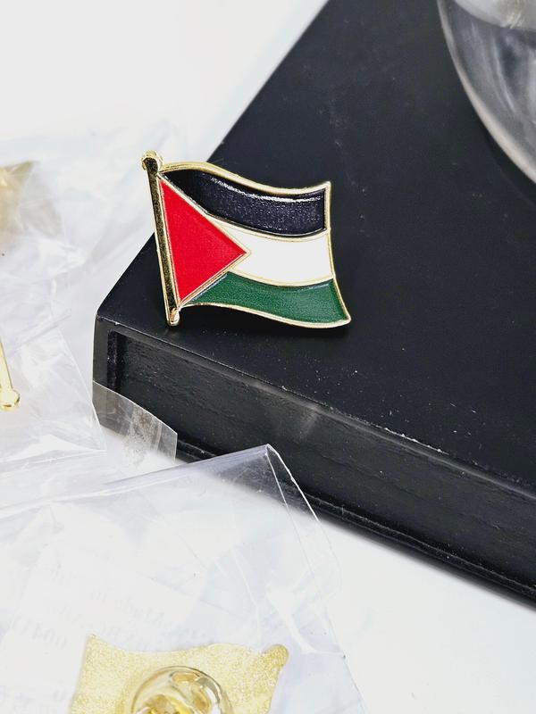 Palestine Flag Pin Lapel Stainless Steel Keffiyeh Handala Palestine pins