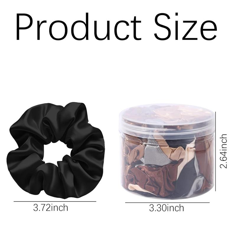 12 count Satin Silk Scrunchies Hair Ties for Women Girls,Satin Scrunchies Silk Hair Ties Silk Scrunchies Silk Scrunchies for Hair Hair Bands Ribbon Hair Bows Hair Accessories for Women Girls