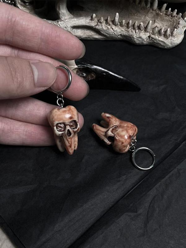 Punk Style Skull Design Dangle Earrings, Fashionable Jewelry for Party, Daily Clothing Decor, Trendy All-match & Exquisite Jewelry for Birthday Gift