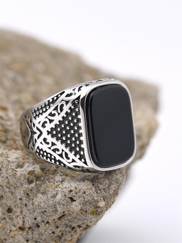 Geometric Design Ring, Fashion Accessories for Both Men & Women for Party, Daily Clothing Decor, Trendy All-match & Exquisite Jewelry for Birthday Gift