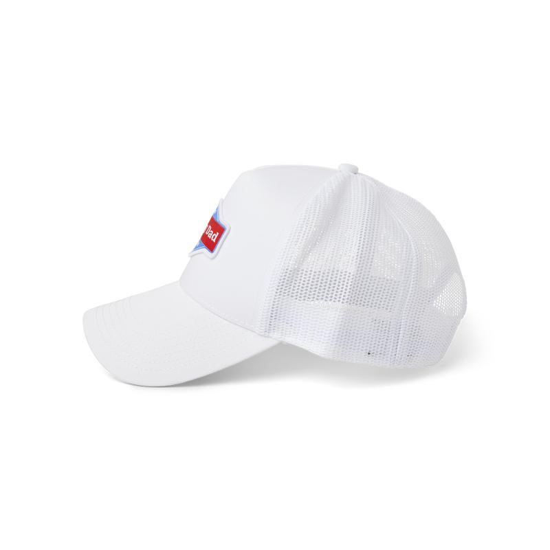 Happy Dad Trucker Hat (White)