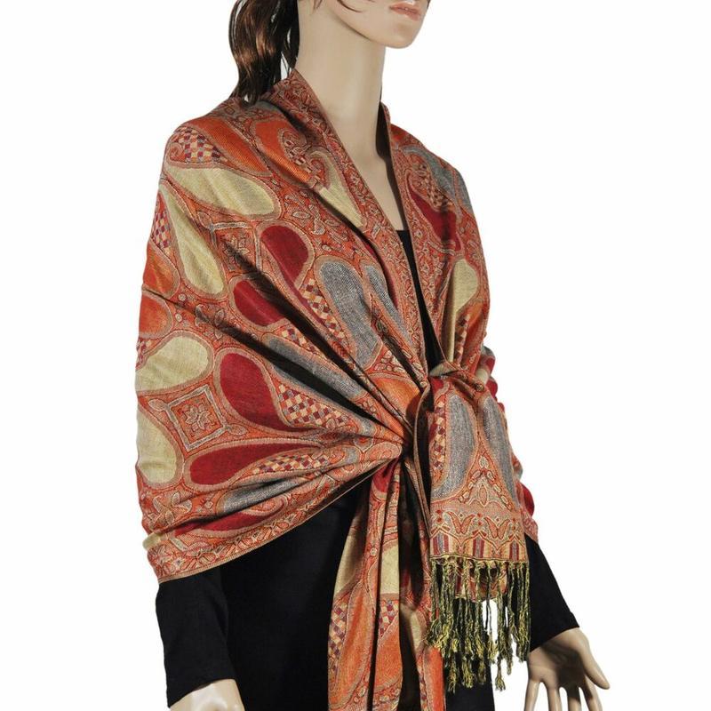 Fashion Colorful Big Paisley Pashmina Scarf Shawl Wrap 18 SOLID COLORS