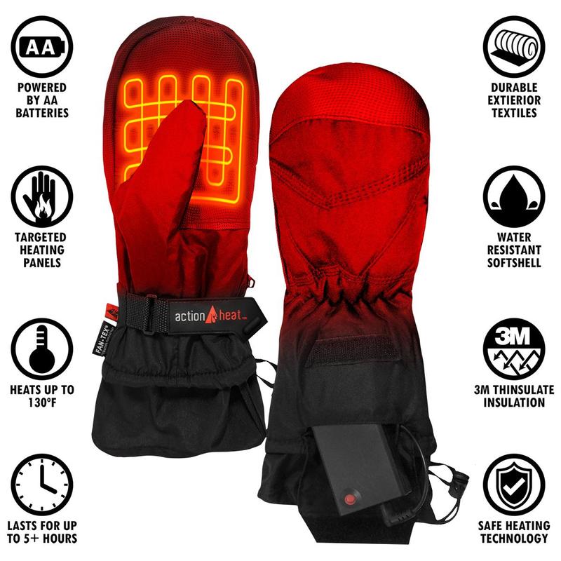 ActionHeat AA Battery Heated Mittens