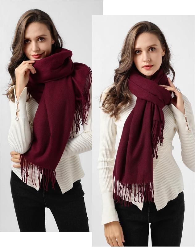 Scarfs for Women, Winter Scarf, Classic Pashmina Shawls and Wraps, Cashmere Feel Scarfs for Women, Long scarves