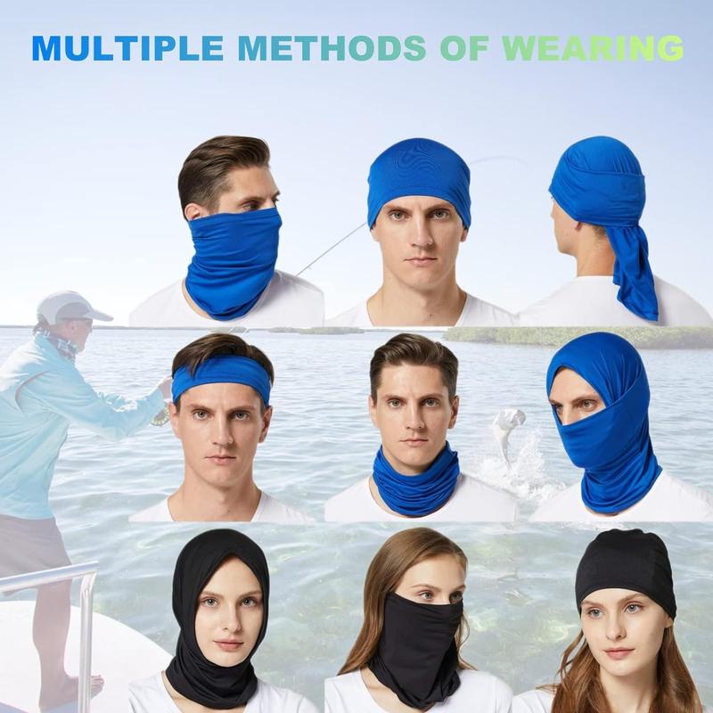 6 Pack Neck Face Mask Scart Cover Breathable Sun Protection Headwear for Men Women