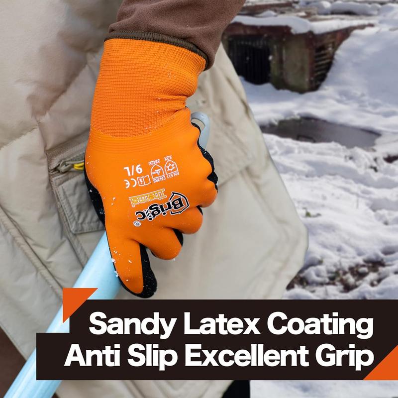 Winter Work Gloves for Men, Waterproof Work Gloves for Cold Weather, Insulated Freezer Gloves, Keep Working at 0 32