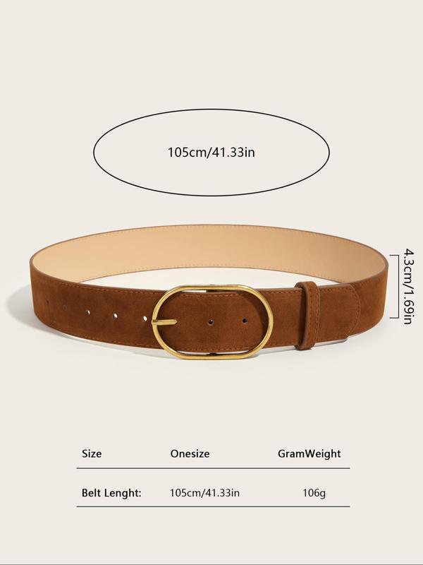 Women's Fashionable Solid Color Belt, Casual Waistband for Jeans, Fashion Belt for Party, Daily Clothing Decor, Trendy All-match & Exquisite Belt for Gift