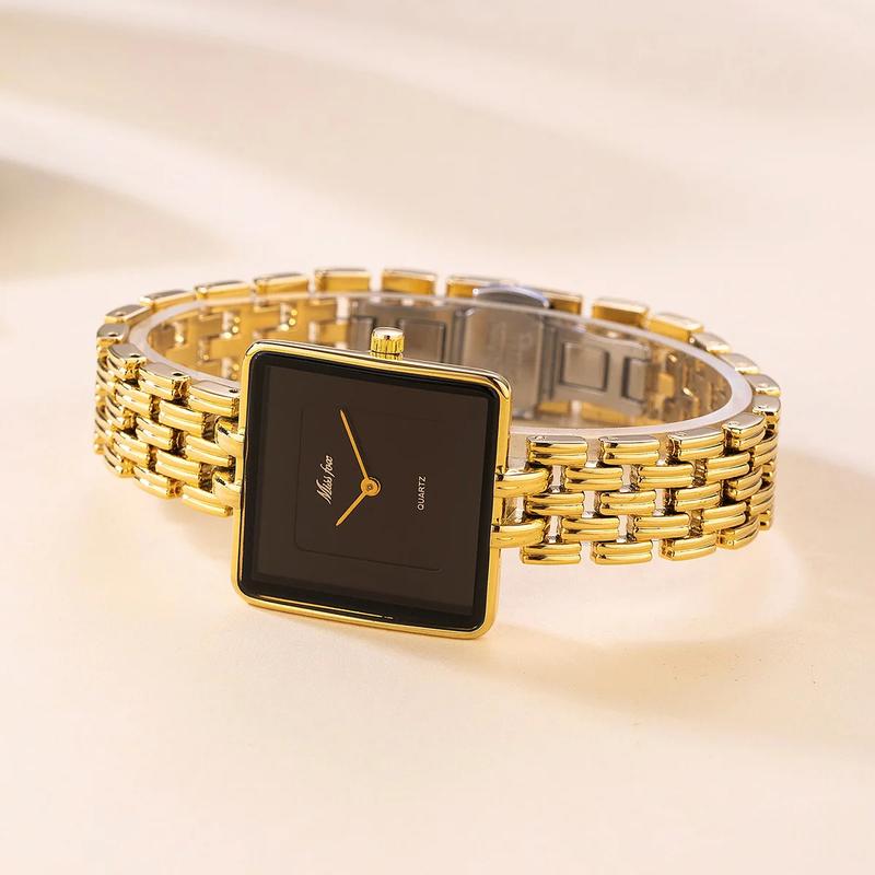 Missfox  Hot selling   Watch  Fashion Casual Minimalist Watch Clock Gold Watches womens  watches