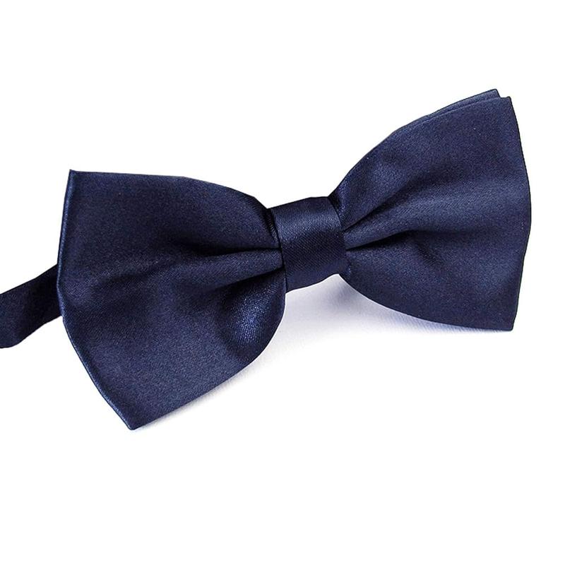 AWAYTR Men's Pre Tied Bow Ties for Wedding Party Fancy Plain Adjustable Bowties Necktie