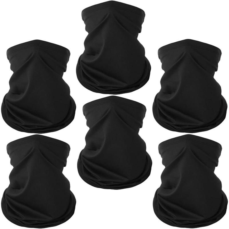 6 Pack Neck Face Mask Scart Cover Breathable Sun Protection Headwear for Men Women