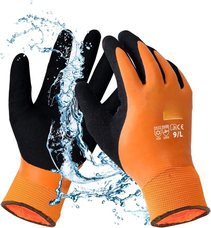 Winter Work Gloves for Men, Waterproof Work Gloves for Cold Weather, Insulated Freezer Gloves, Keep Working at 0 32