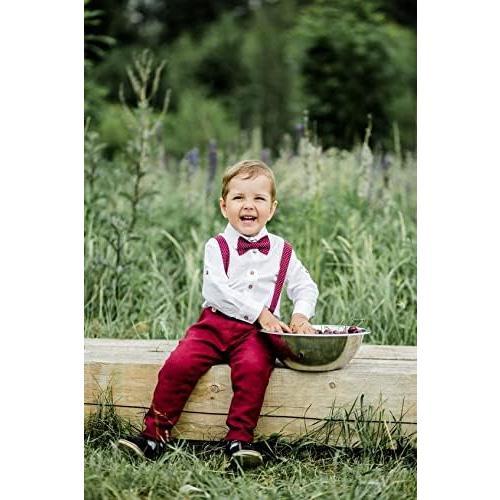 Boys Child Kids Bow ties - Adjustable Pre Tied Solid Color Wedding Party Bowties