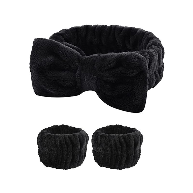 Wash Face Headbands For Women Coral Fleece Hair Bands Cuff Waterproof Bands Absorbent Wristbands Head Band Hair Accessories