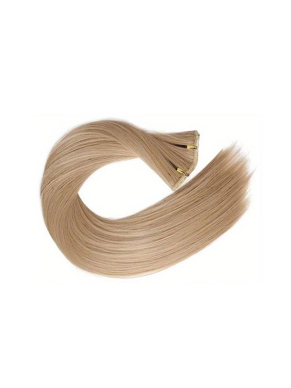 24 Inch Blonde Long Straight Hair Extension, Clip in Hair Extensions for Women, Striking Natural Fluffy Hairpieces for Daily & Party Hairstyle Decoration, 2024 Summer Fashion Accessories