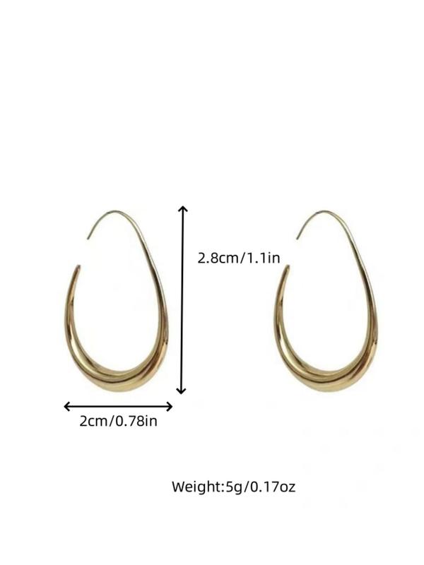 Simple Dangle Earrings, Elegant Hoop Earrings for Women, Fashion Ear Jewelry for Party, Daily Clothing Decor, Trendy All-match & Exquisite Jewelry for Gift