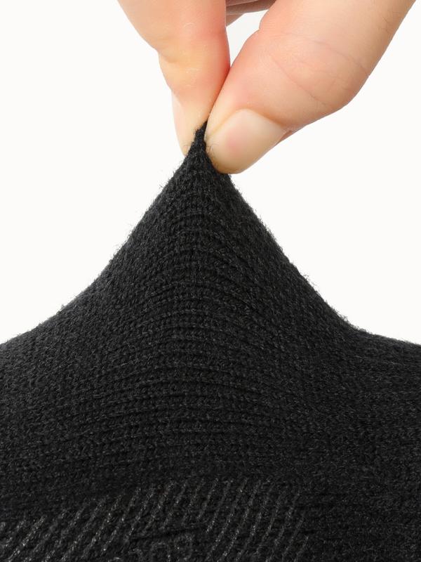 Men's Solid Color Touchscreen Gloves, Casual Warm Gloves for Fall & Winter, Fashion Accessories for Men & Women