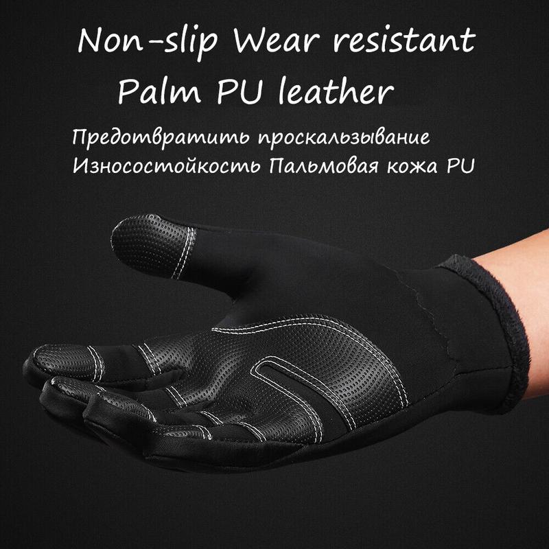 Winter Waterproof Gloves Cold Weather Keep Warm Touch Screen Full Fingers Gloves Windproof Touchscreen