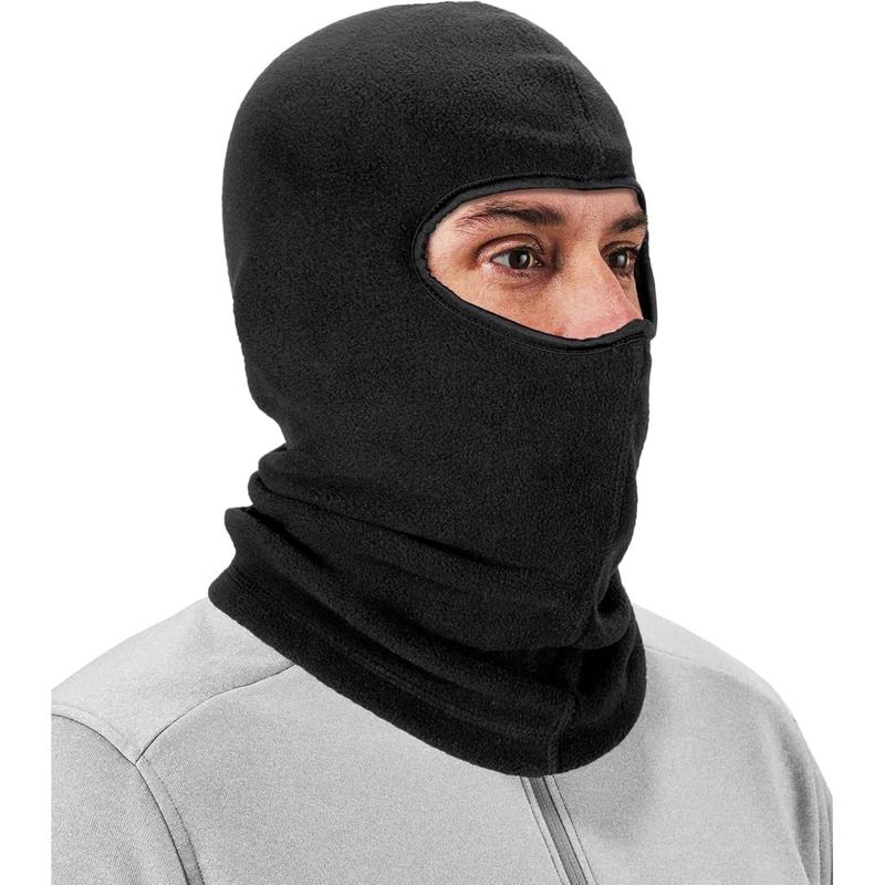 Winter Face Mask, Thermal Black Fleece