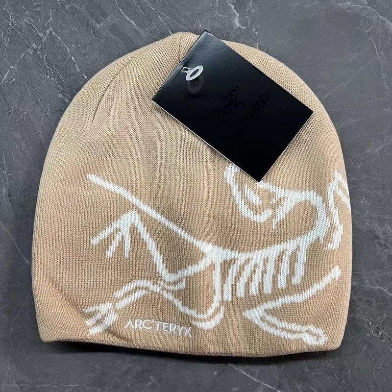 New Arcteryx Bird Head Black Toque Beanie Orca black Merino wool hat for winter casual Occasion, Autumn Winter Warm Cap with Embroidery,Outdoor Sports Hat,Ski Cap