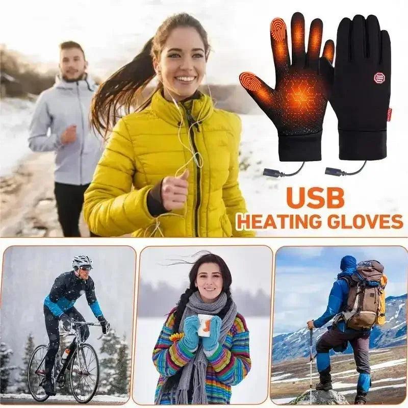 Heated Rechargeable Winter Gloves for Outdoor Activities