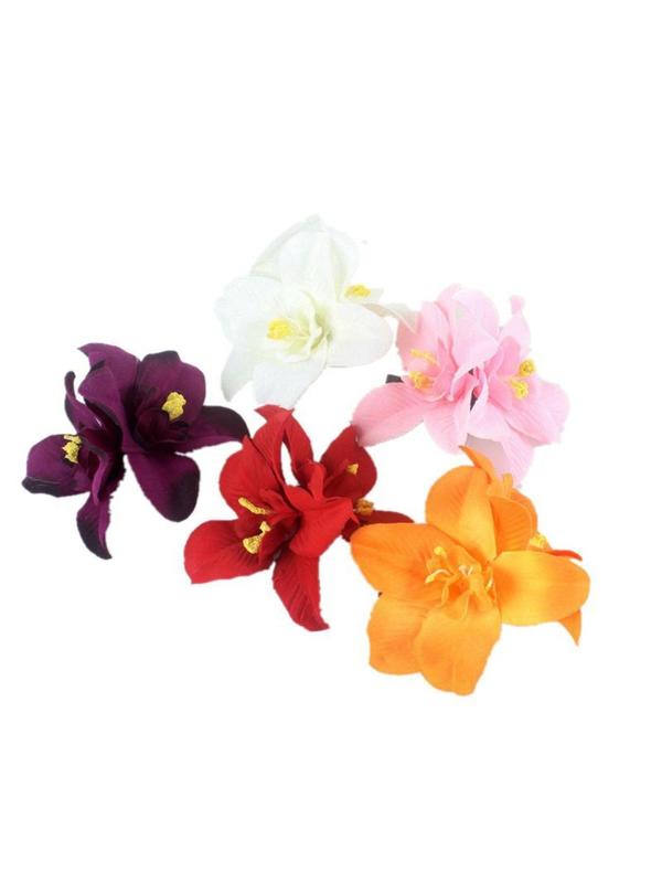 Flower Design Hair Clip (5counts), Fashionable Hair Accessories for Women & Girls, Cute Lovely Hairwear for Daily Used